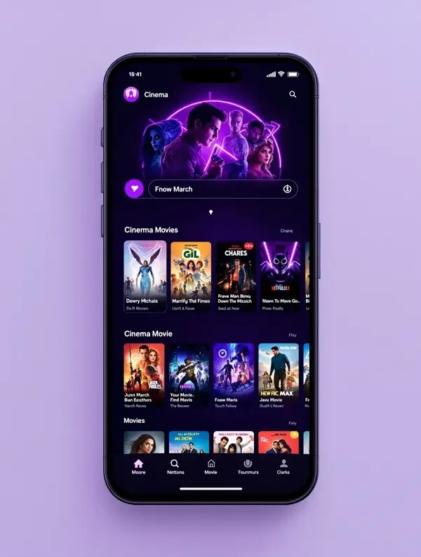 蜜桃电影院 APP 界面预览